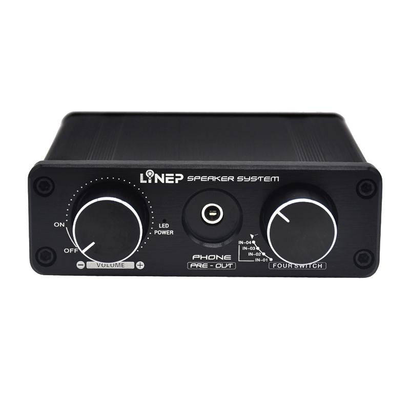 A926 Four-In Two-Out Signal Amplifying Switcher(Black)