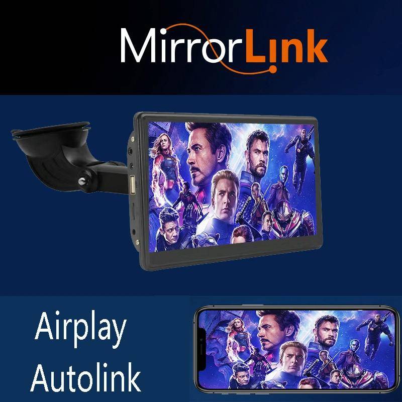 X70-1 Car 7 inch IPS Portable Smart Screen Wireless Screen Projection Carplay Android Auto(Black)