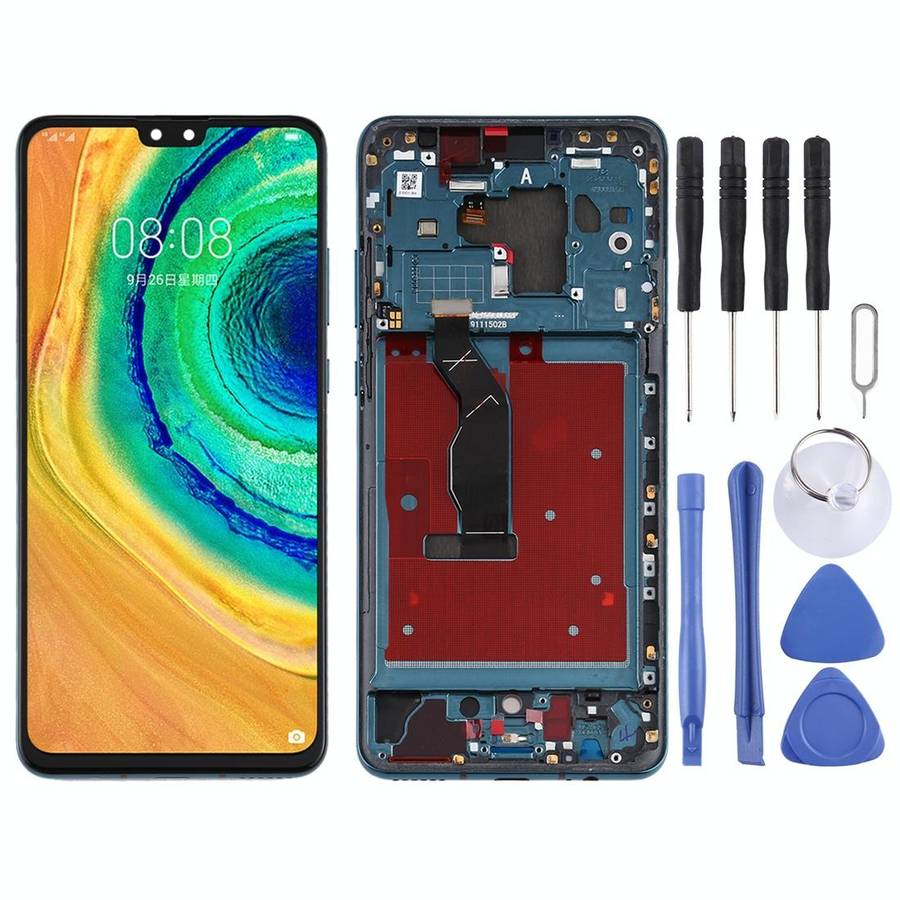 Original OLED LCD Screen for Huawei Mate 30 Digitizer Full Assembly with Frame(Green)