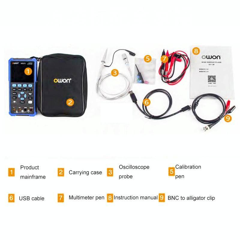 OWON VC101A (3 3/4) Oscilloscope Signal Source Multifunctional All-in-one Multimeter HDS272S With...