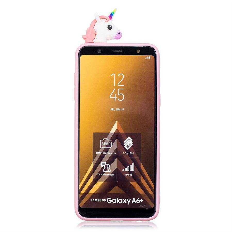 For Galaxy A6 (2018) Shockproof Cartoon TPU Protective Case(Unicorn)