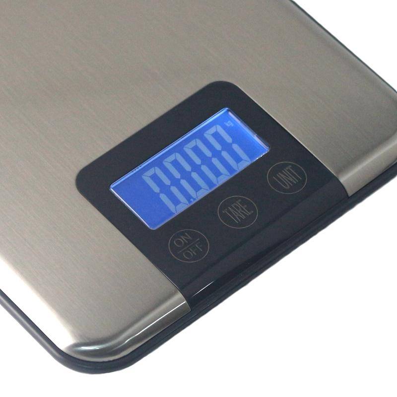 15kg x 1g Stainless Steel High Precision Kitchen Touch Electronic Scale, Load Bearing:15kg