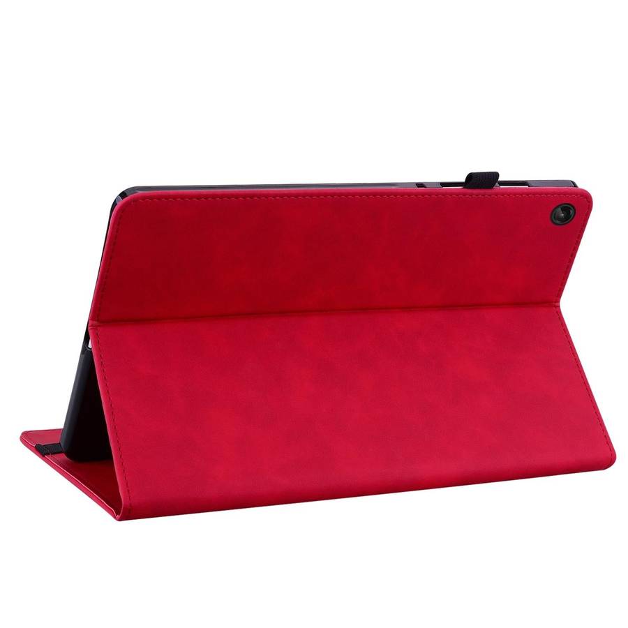 For Lenovo Tab M10 Plus 10.6 3rd Gen 2022 Skin Feel Solid Color Zipper Leather Tablet Case(Red)