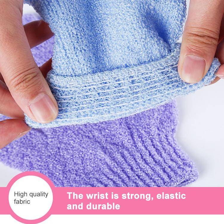 5 PCS Shower Bath Gloves Exfoliating Spa Massage Scrub Body Glove(Blue)