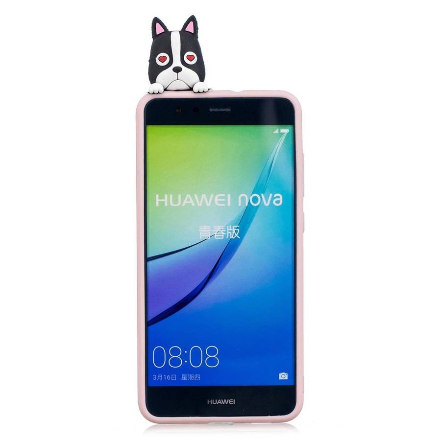 For Huawei P10 Lite 3D Cartoon Pattern Shockproof TPU Protective Case(Cute Dog)