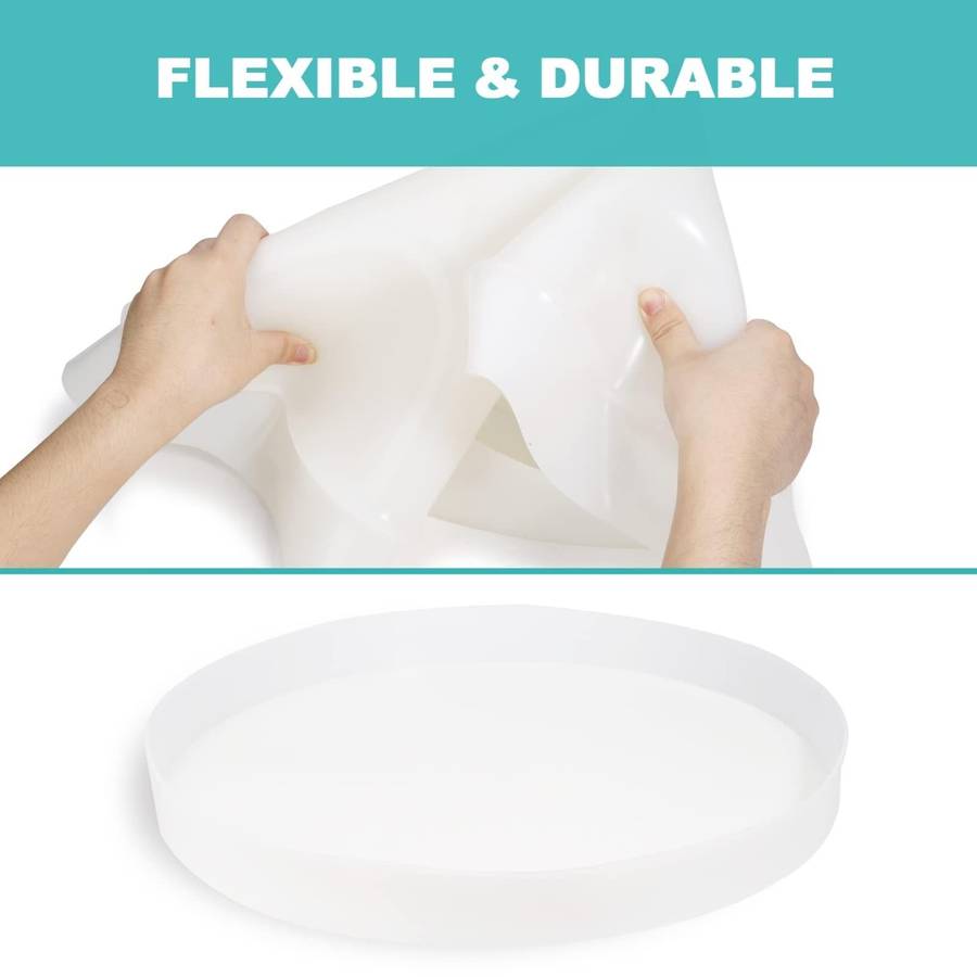 DIY Crystal Drip Rubber Round Table Mold Quicksand Table Silicone Mold 35cm Round Table Mold