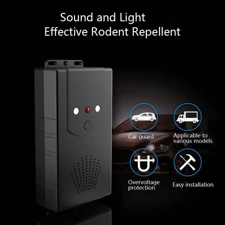 Ultrasonic Car Repeller Car Engine Compartment Electronic Repeller Micro-Light Wave Insect Repell...