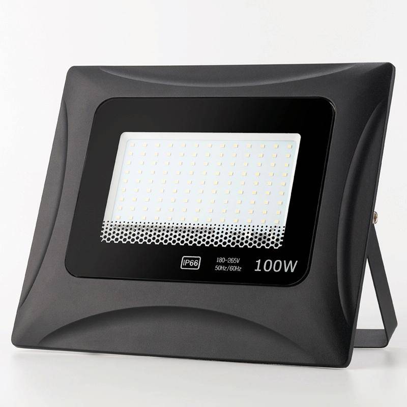 6500K Solar Lamp Outdoor Waterproof LED Floodlight, 100W
