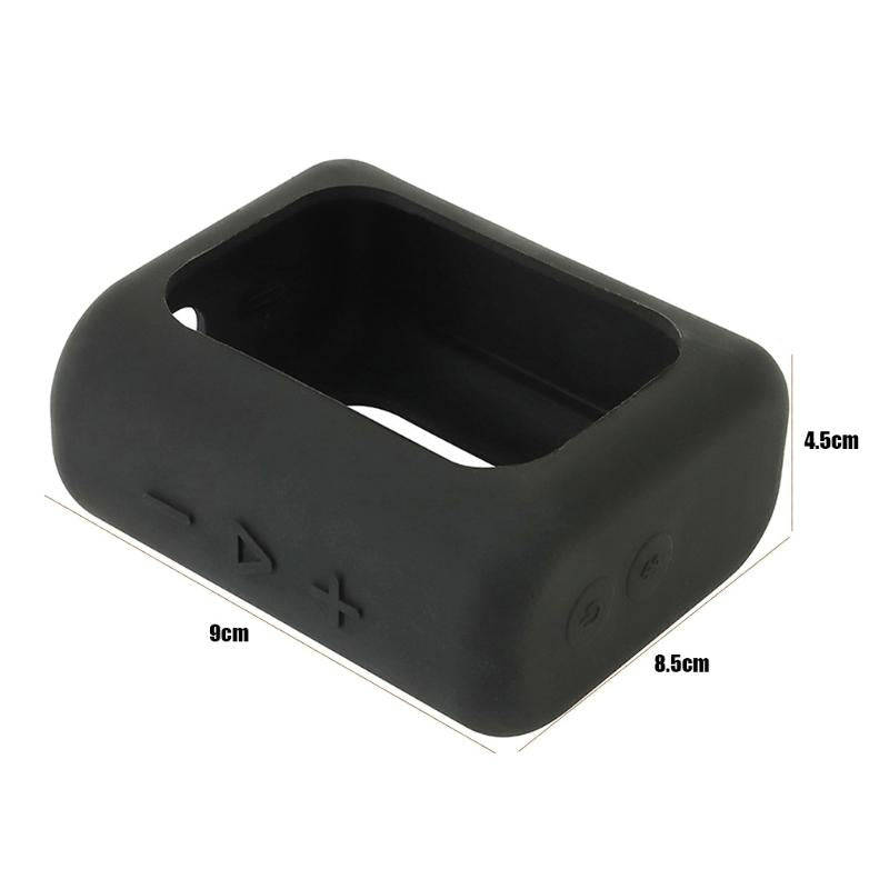 For JBL GO3 Bluetooth Speaker Silicone Cover Portable Protective Case with Carabiner(Dark Blue)