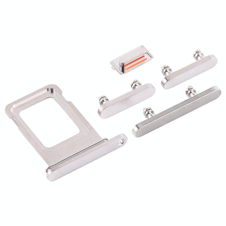 SIM Card Tray + Side Keys for iPhone 12 Pro(White)