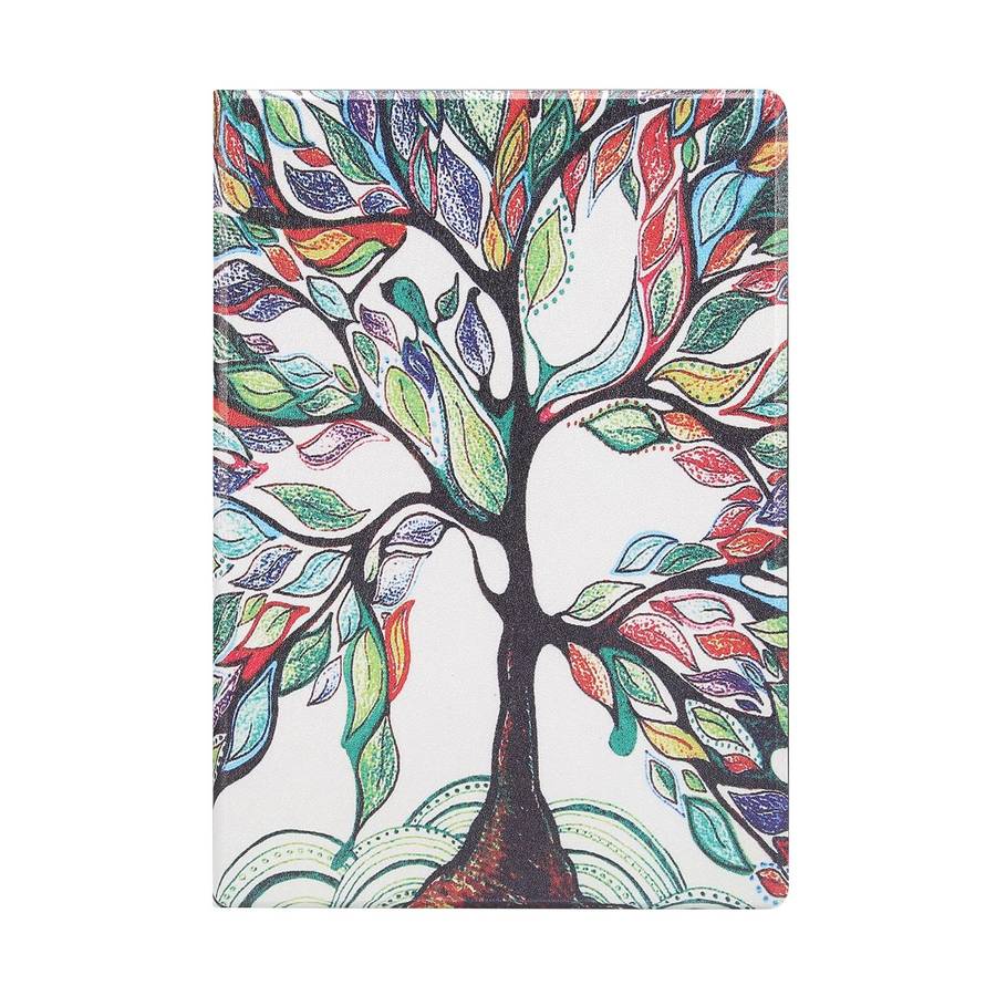 For Samsung Galaxy Tab A8 X200 Painted Voltage Pen Slot Tablet Smart Case(Miracle Tree)