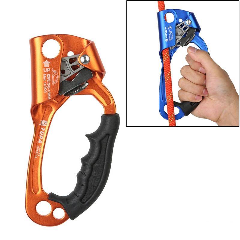 XINDA TP-8606 Outdoor Rock Climbing Aerial Work Anti-fall Handheld Rope Gripper for 8-12mm Diamet...