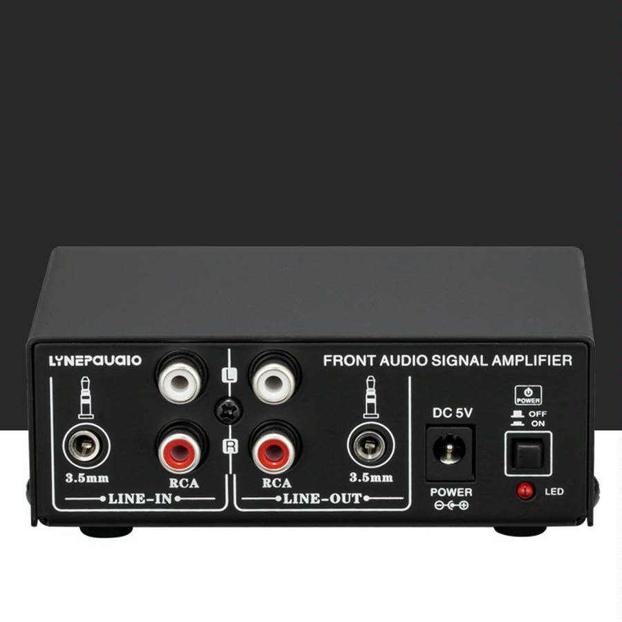 B053 Front Stereo Sound Amplifier Headphone Speaker Amplifier Booster with Volume Adjustment, 2-W...