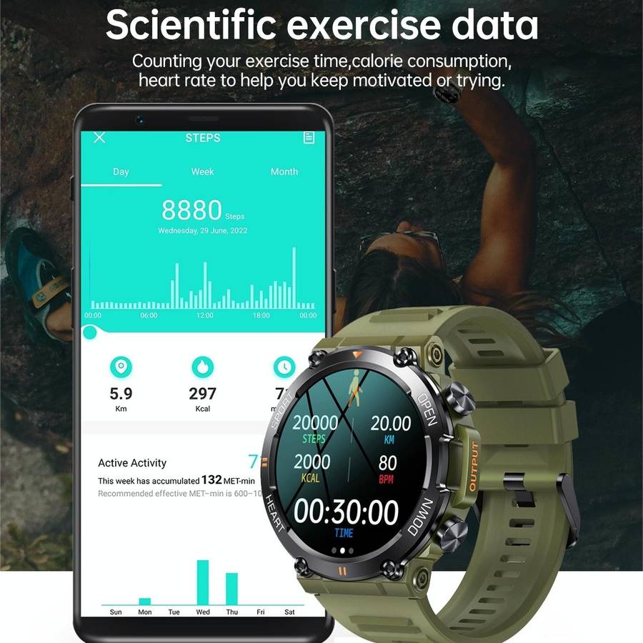 K56 Pro 1.39 inch Smart Silicone Strap Wristband Support Heart Rate Monitoring / Blood Pressure M...