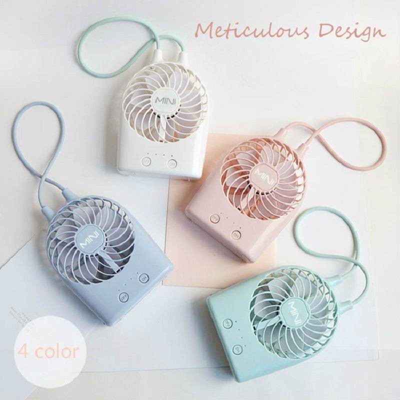 Rechargeable Cute Mini Fan Desktop(Green)