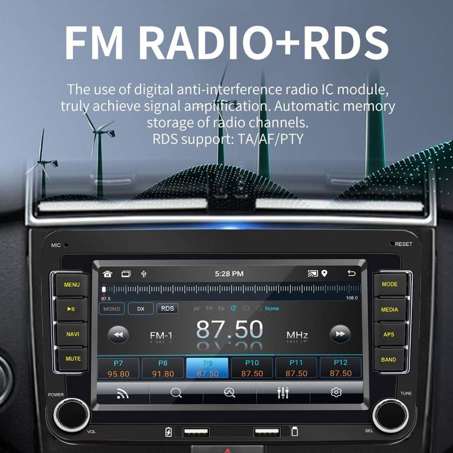 S9070 For Volkswagen 7 inch Portable Car MP5 Player Support CarPlay / Android Auto, Specification...