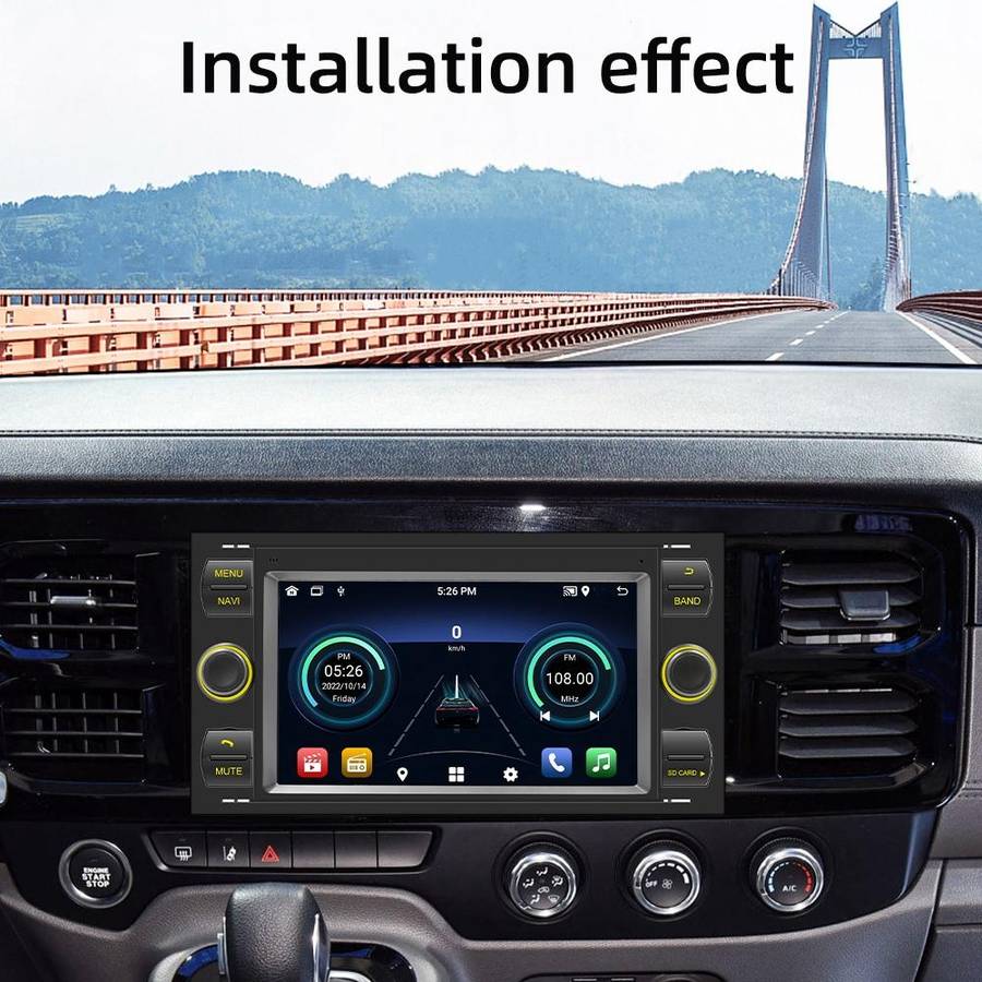 For Ford Transit 7 inch Android Navigation Machine Supports WiFi / GPS / RDS, Specification:2GB+3...