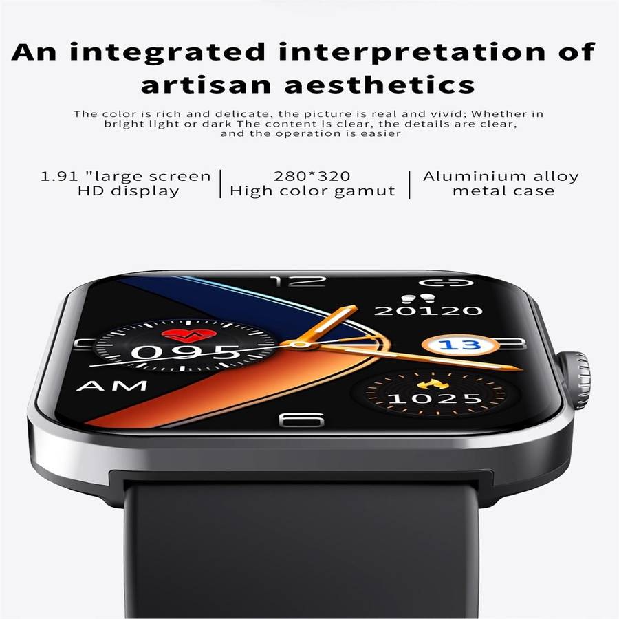 F57L 1.91 inch Color Screen Smart Watch,Support Heart Rate Monitoring / Blood Pressure Monitoring...