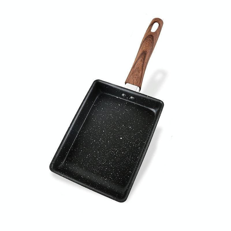 JBY-6658 Small Frying Pan Tamagoyaki Pan Maifanshi Non-Stick Frying Pan Square Omelette Pan,Size:...