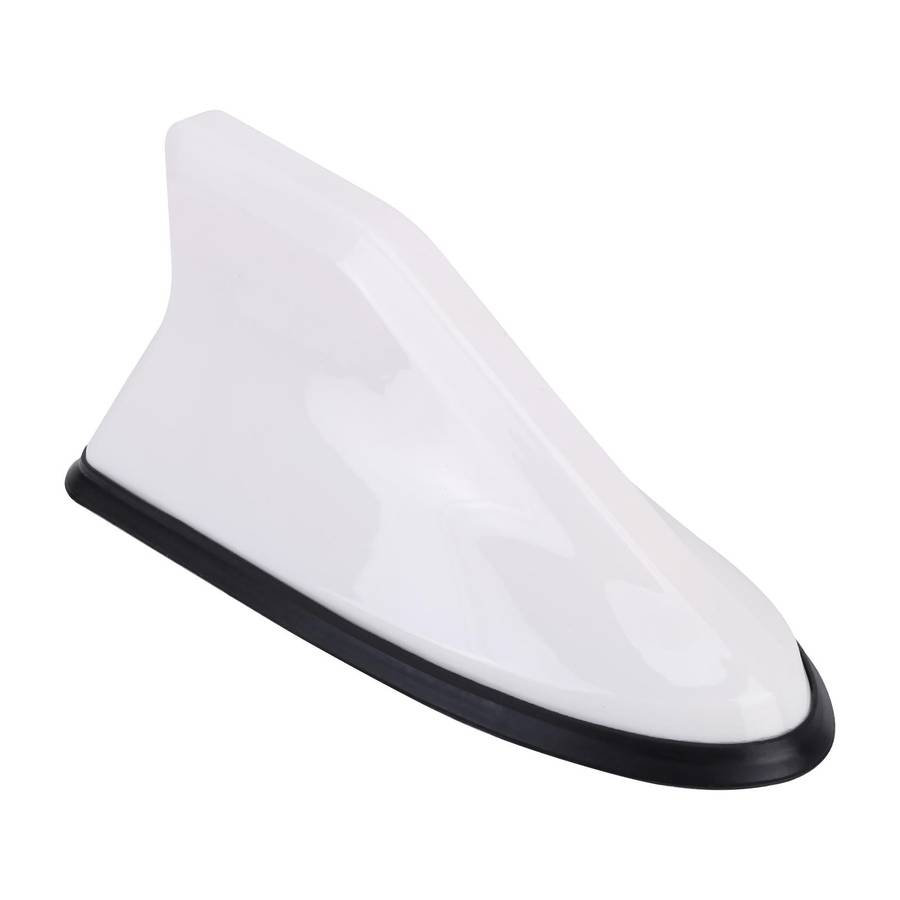 Universal Car Antenna Aerial Shark Fin Radio Signal (White)