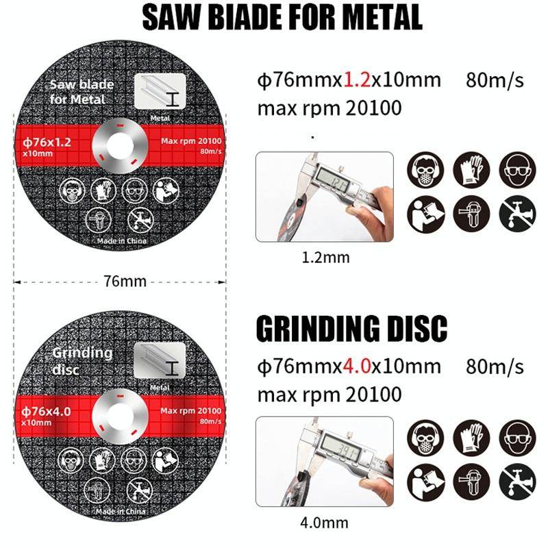 HILDA Grinding Tools Li-Ion Angle Grinder Accessories, Model: Saw Blade