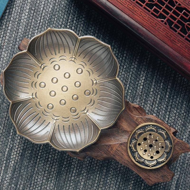 Plum Blossom Carved Incense Plate Incense Stick Suitable for Vertical Incense Burner Incense Hold...