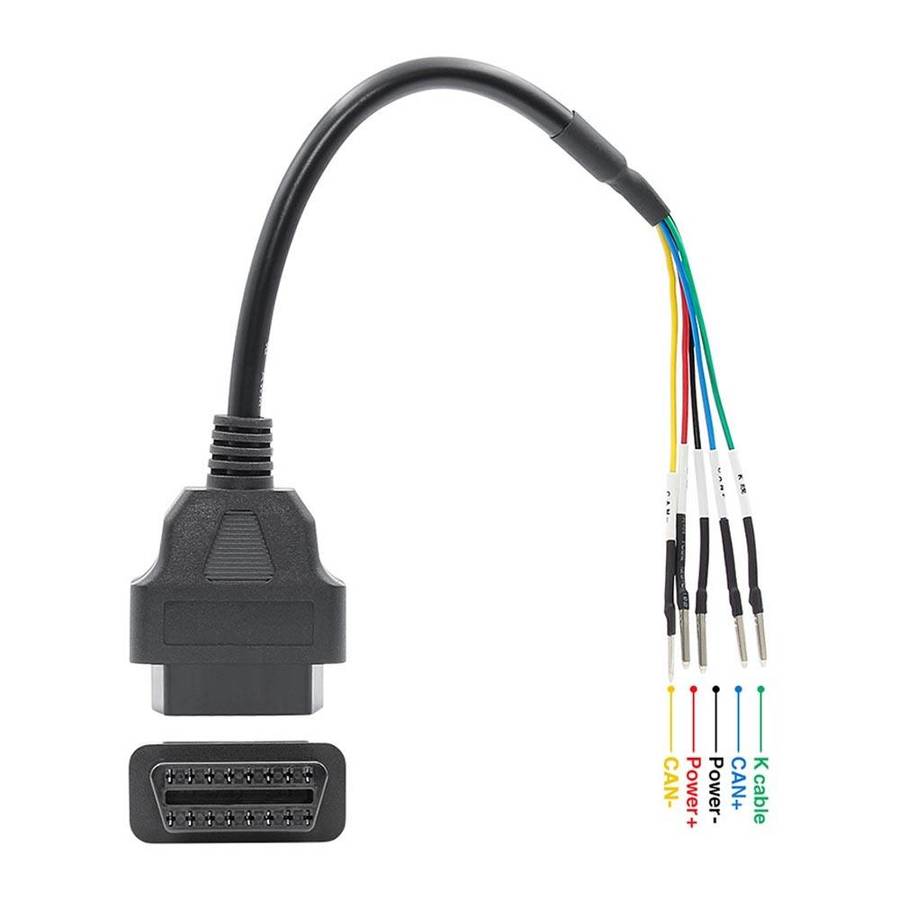 OBD2 Female 16 Pin K+can Line Jumper Tester Car Diagnostic Cable