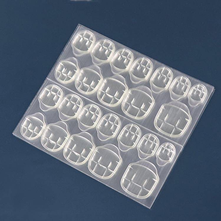 Ultra-thin 0.3mm Thick 100 Sheets Jelly Glue Nail Double-Sided Adhesive Film Yellow Glue Nail Sti...