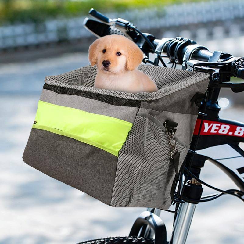 G74 Bicycle Basket Pet Package Convenient Pet Bag(Gray)