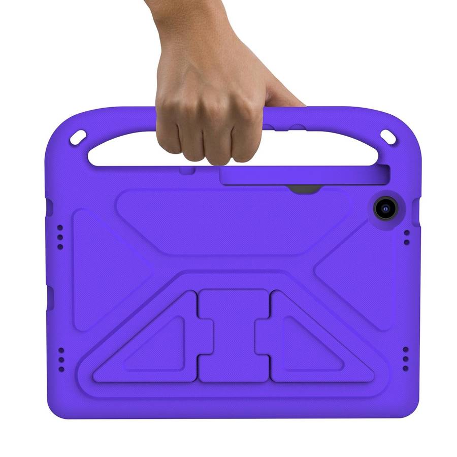For Lenovo Tab M10 Plus 10.6 3rd Gen 2022 Handle EVA Shockproof Tablet Case with Holder(Purple)