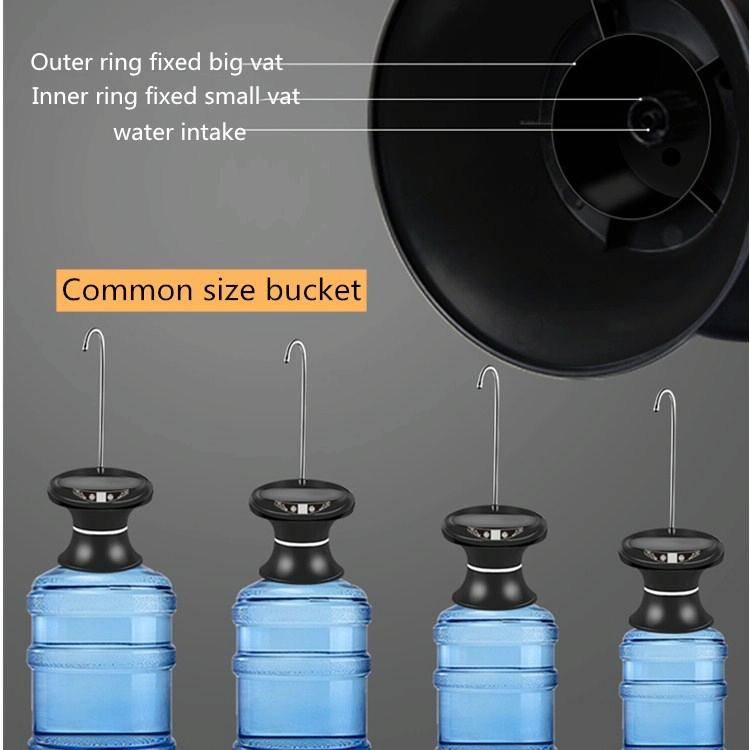 Tray Bucket Water Pump USB Rechargeable Wireless Electric Mineral Water Bucket Automatic Water Di...