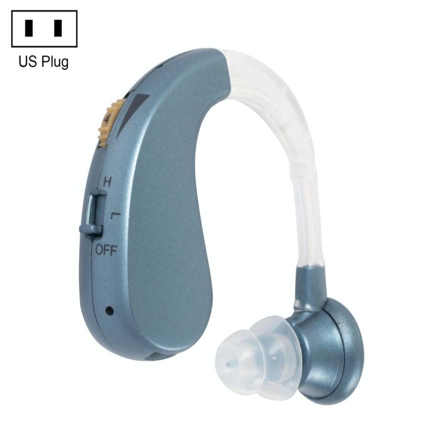 Hearing Aid Audiphones Sound Amplifier US Plug(Blue)