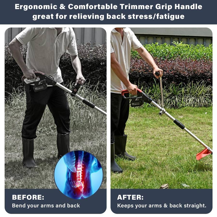 String Grass Trimmer Handle Grip for Lawn Care Landscaping