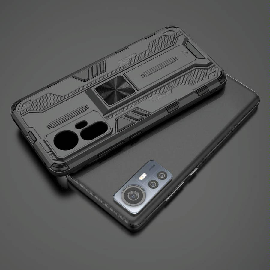 For Xiaomi 12S/12/12X Supersonic PC + TPU Shock-proof Phone Case(Black)