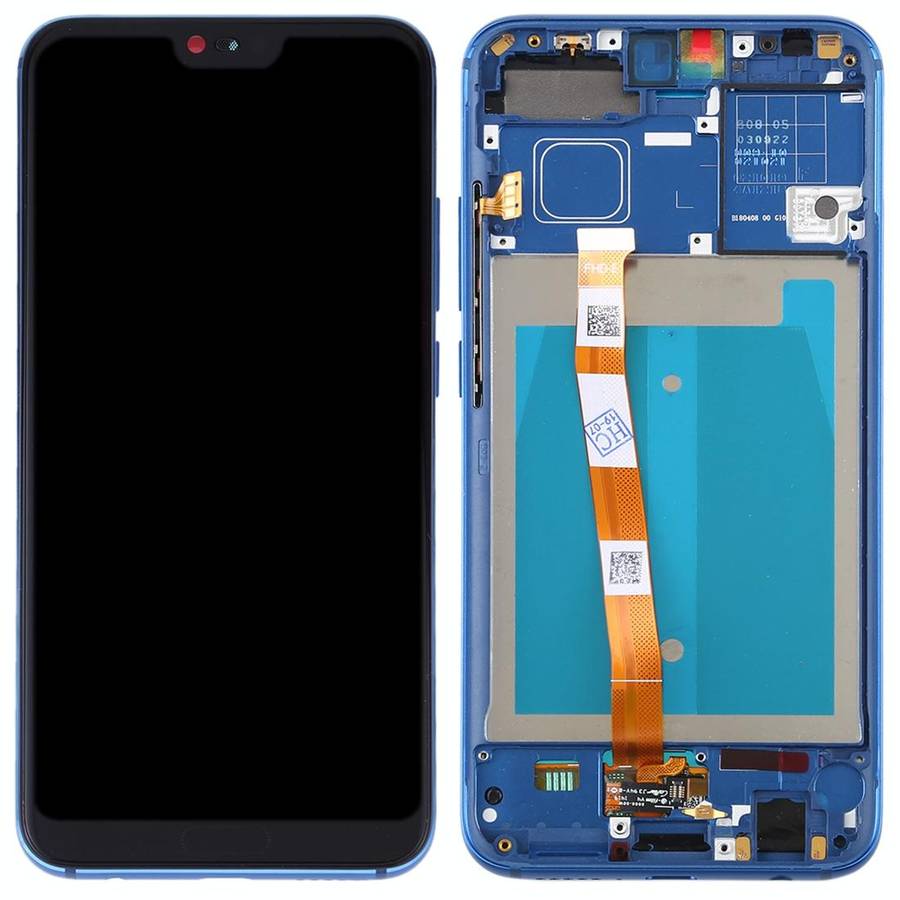 OEM LCD Screen for Huawei Honor 10 Digitizer Full Assembly with Frame (Blue)