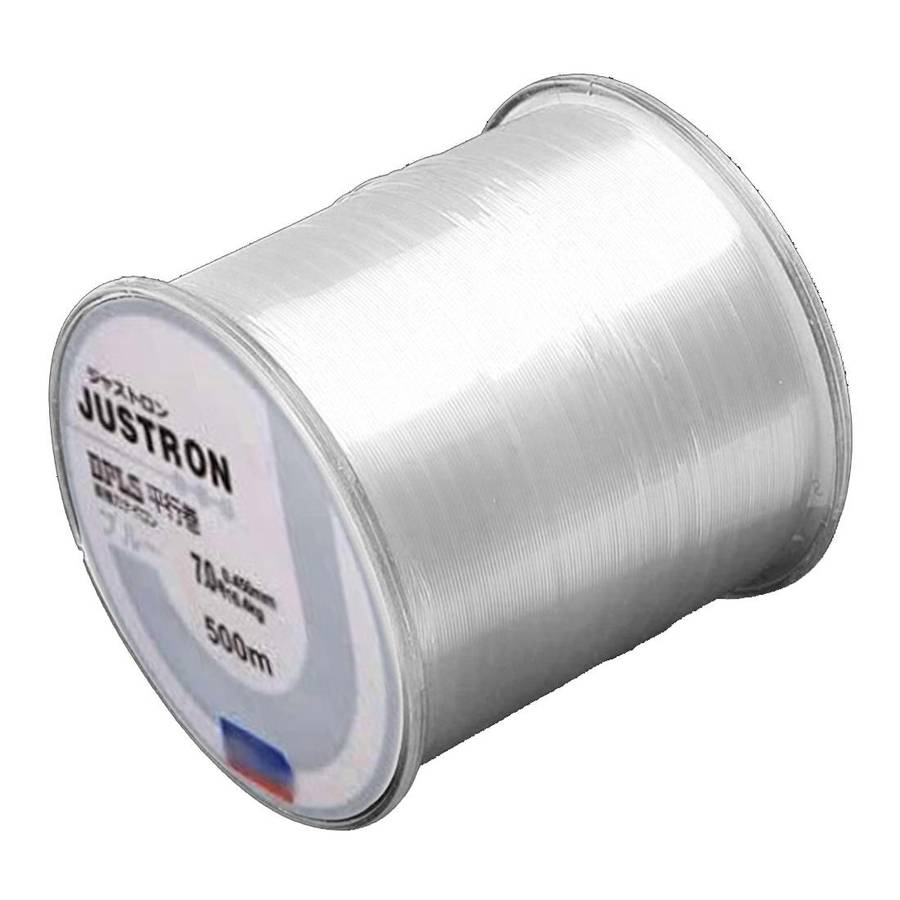 7.0# 0.45mm 16.4kg Tension 500m Extra Strong Imported Raw Silk Nylon Fishing Line (Transparent)
