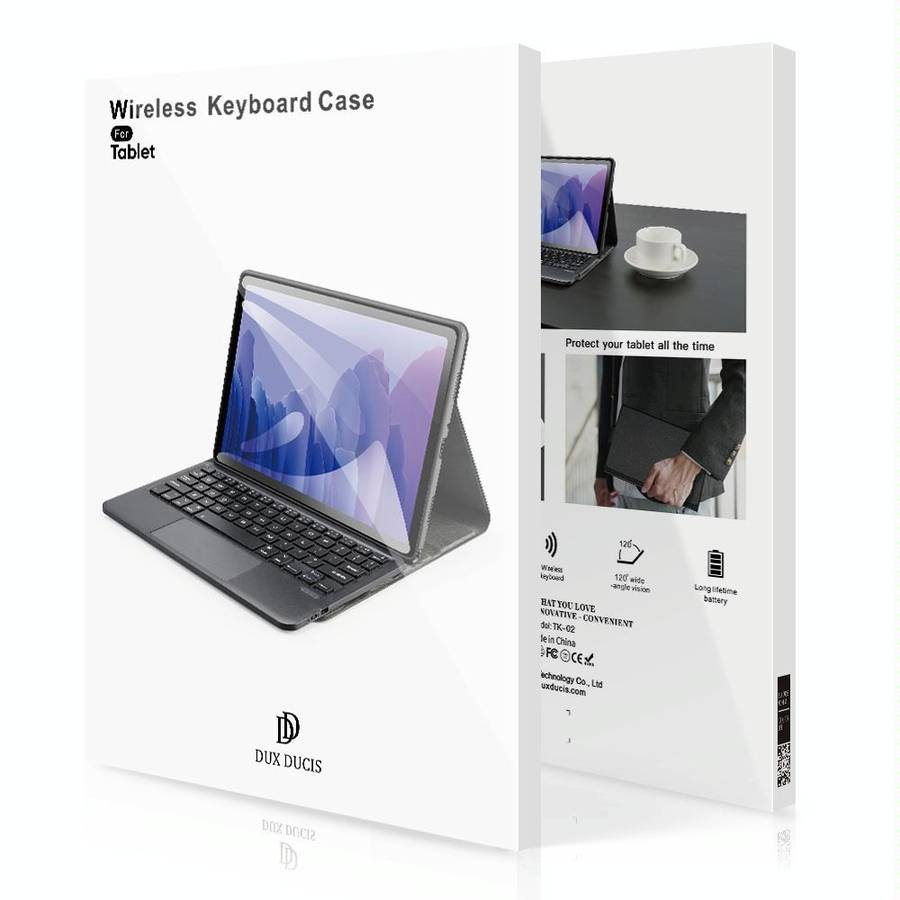 For Samsung Galaxy Tab A9 X110/X115 DUX DUCIS TK Series Wireless Bluetooth Keyboard Tablet Case(B...