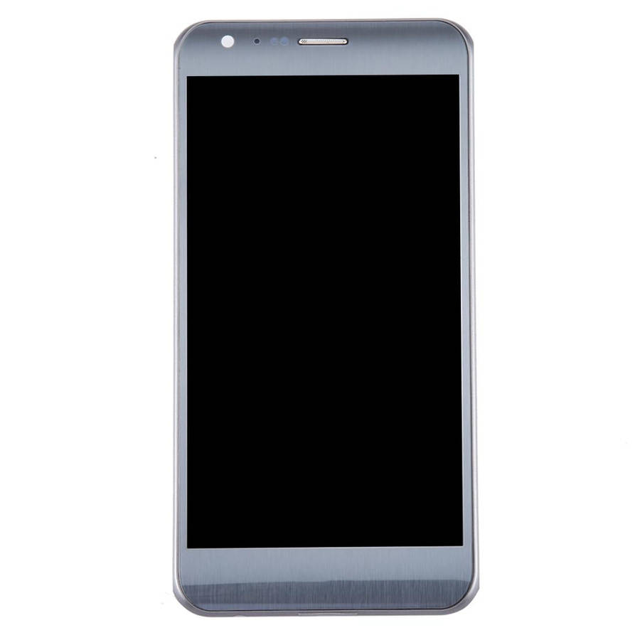 Original LCD Screen for LG X Cam / K580 / K580I / K580Y Digitizer Full Assembly with Frame (Silver)
