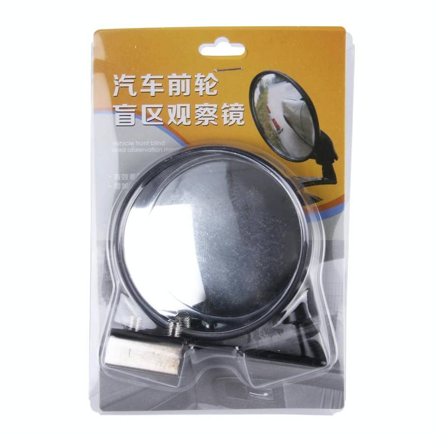 Vehicle Front Blind Area Wide-angle Adjustable Right Side Observation Mirror(Black)
