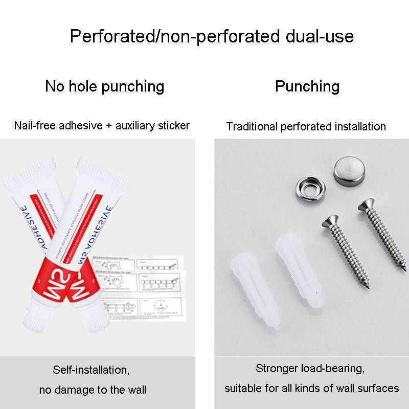 Hotel Stainless Steel Soap Dispenser Home Wall Mounted No Punch Press To Soap Bottle, Style: Squa...