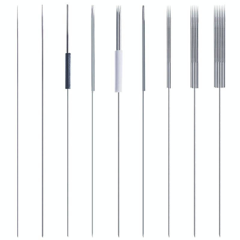 50pcs 7F 0.35 x 50mm Disposable Tattoo Needles Agujas Microblading Permanent Makeup Machine Needle