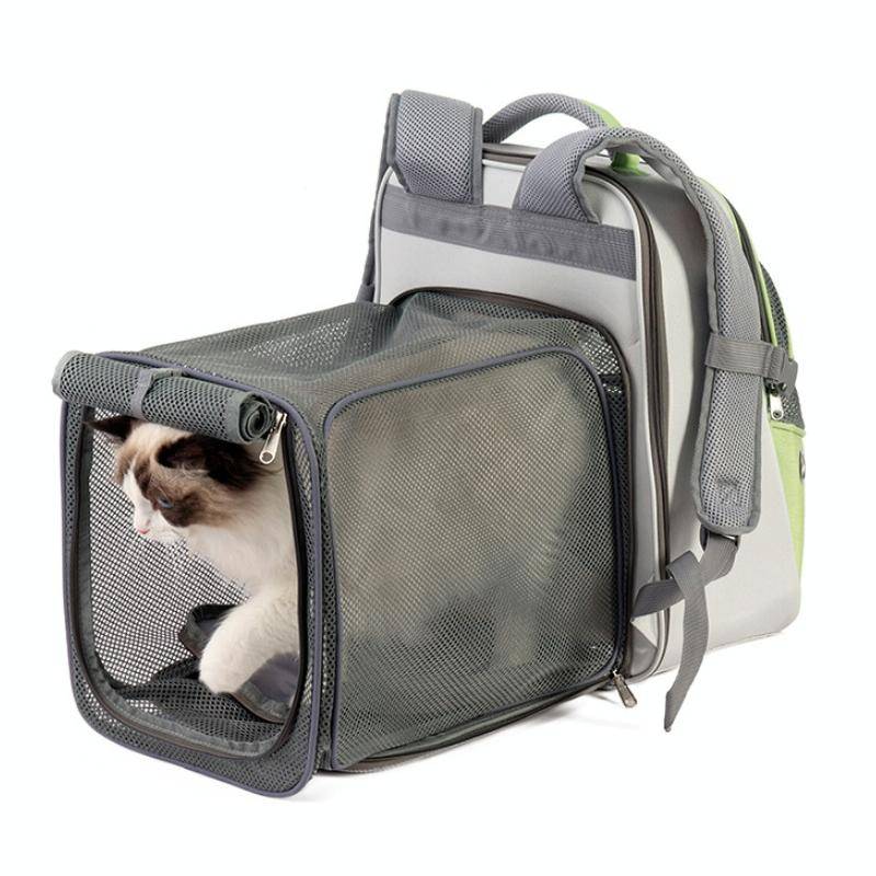 LDLC QS-067 Outdoor Breathable Can Expand Portable Pet Bag(Gray)