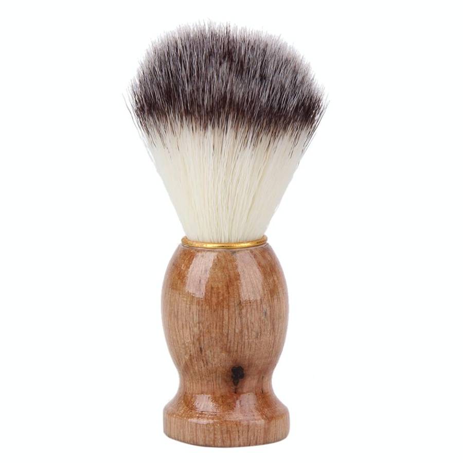 Wood Handle Hair Shaving Brush Facial Beard Cleaning Appliance Shave Salon Badger Hair Tool Razor...