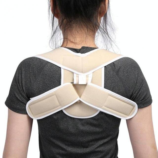 Adjustable Upper Back Shoulder Support Posture Corrector Adult Corset Spine Brace Back Belt, Size...