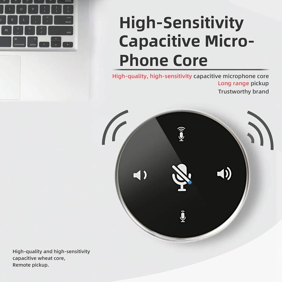 Q5 Video Conferencing Noise Canceling Desktop Audio Microphone(High-end Version)