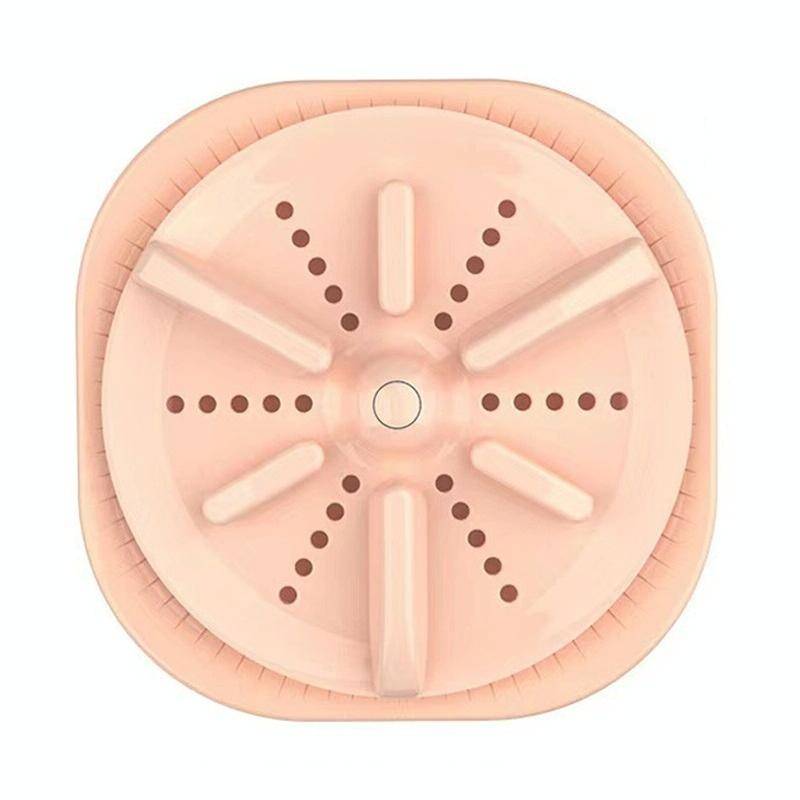 Portable Mini Turbo Switch Three-Speed Timing Washing Machine, Size: Vibration(Pink)