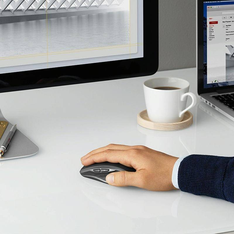 Logitech MX Anywhere 2S 4000DPI Bluetooth + Unifying Dual-mode Rechargeable Symmetrical Design Wi...