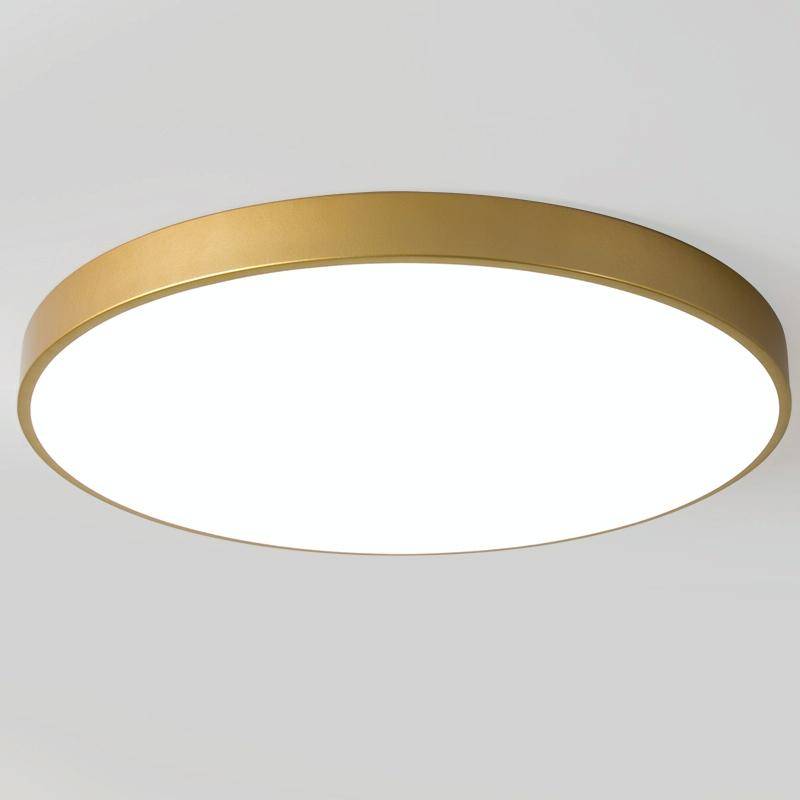 Macaron LED Round Ceiling Lamp, Stepless Dimming, Size:30cm(Gold)