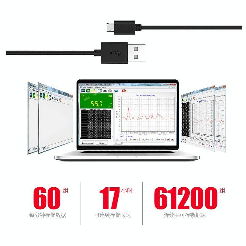 SNDWAY Handheld High Precision Noise Decibel Meter, Model:SW523