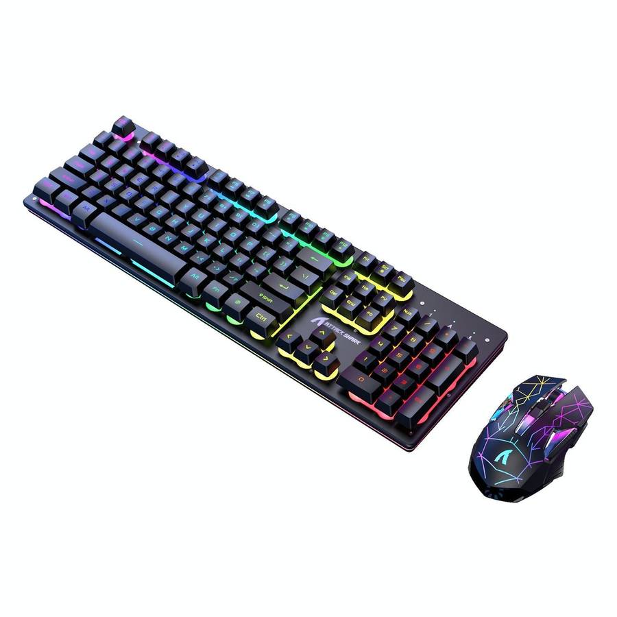 Attack Shark T3RGB RGB Luminous Wireless Keyboard And Mouse Set(Black)